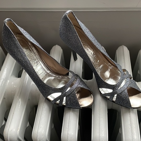Studio Pollini 4in heels Glitter Silver - Picture 5 of 5